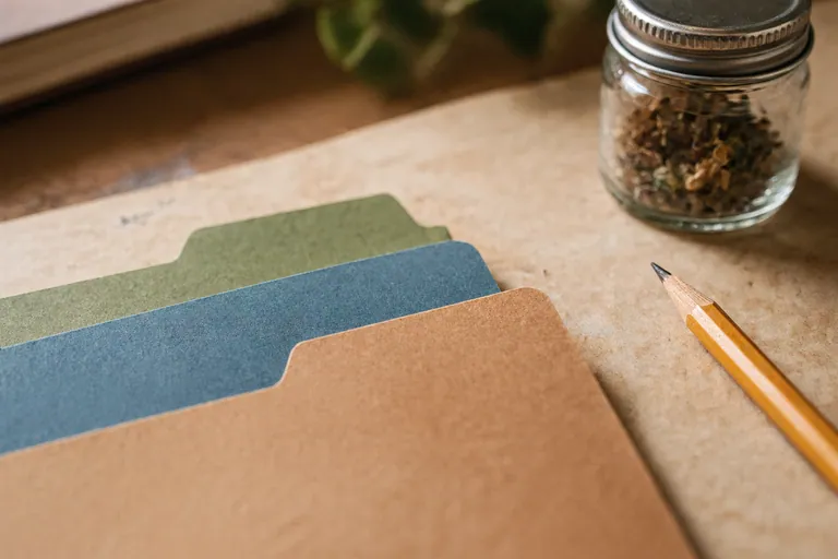 Printed label proof on warm paper